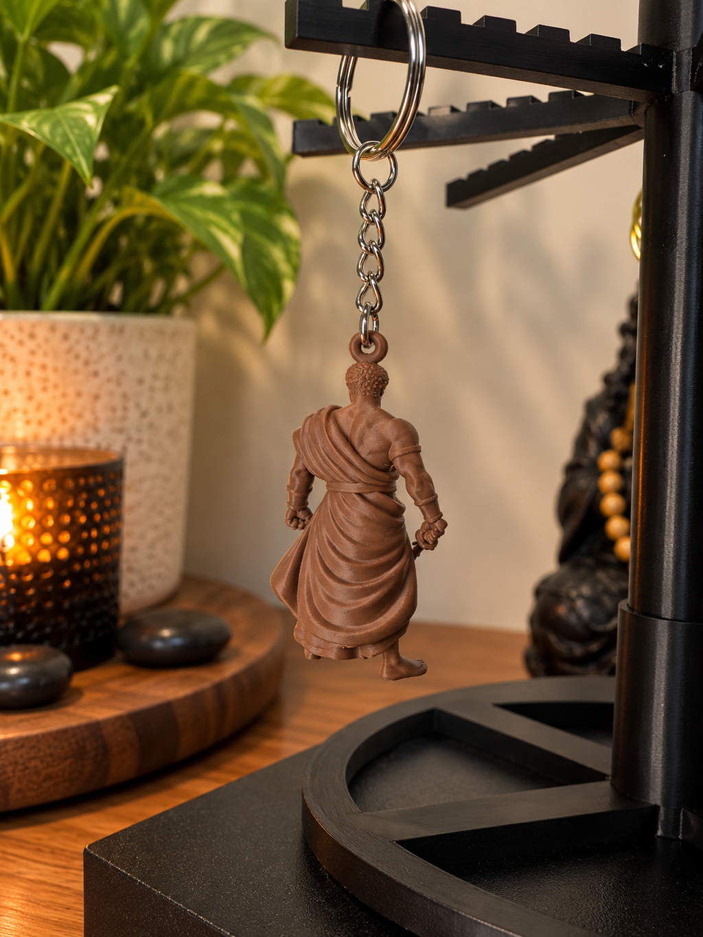 Ogum Mini Statue Keychain