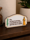 Preta Velha Spiritual Protection Plaque – Afro-Brazilian Religious Decor