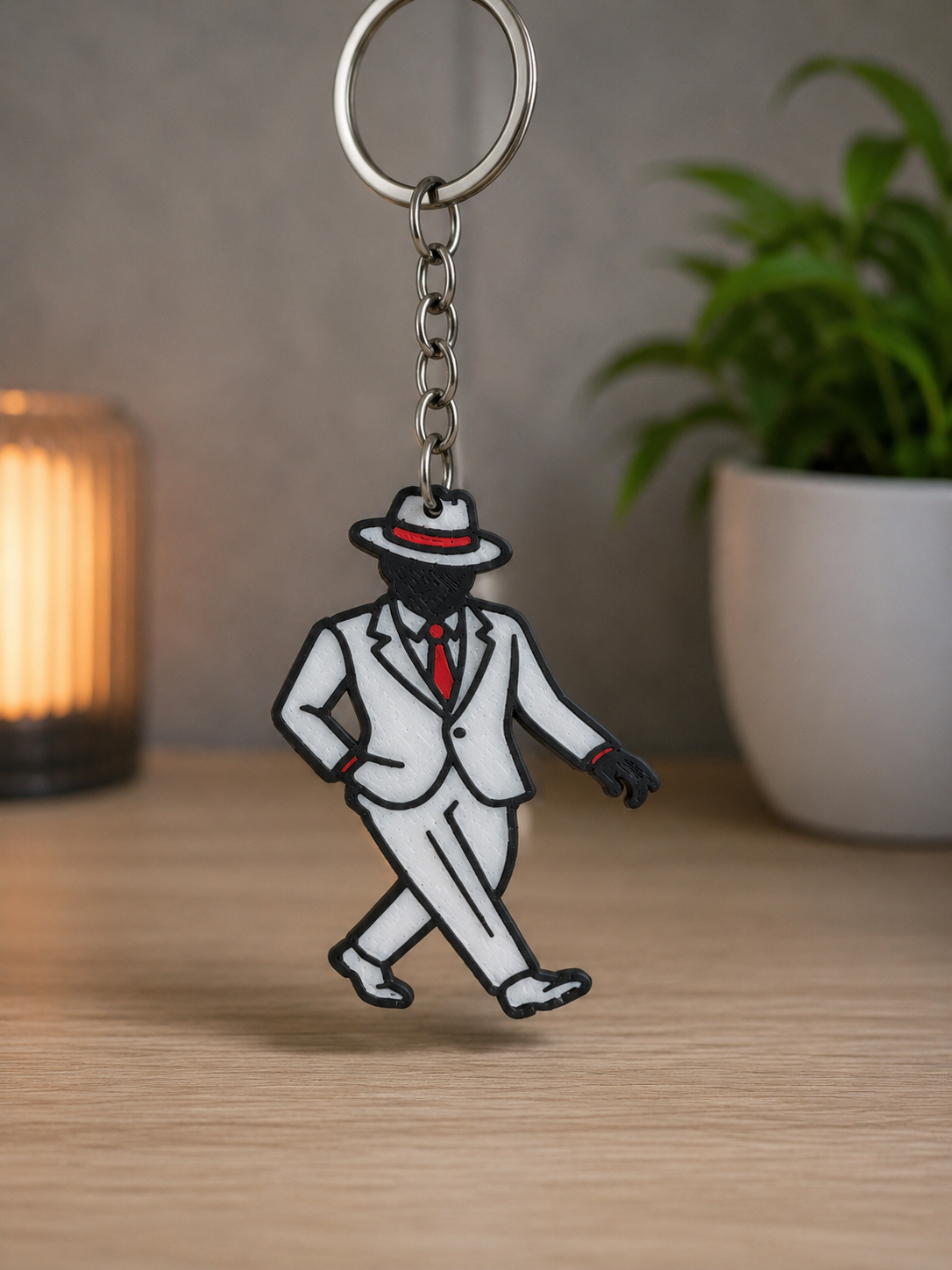 Zé Pilintra Keychain – Afro-Brazilian Spiritual Keychain
