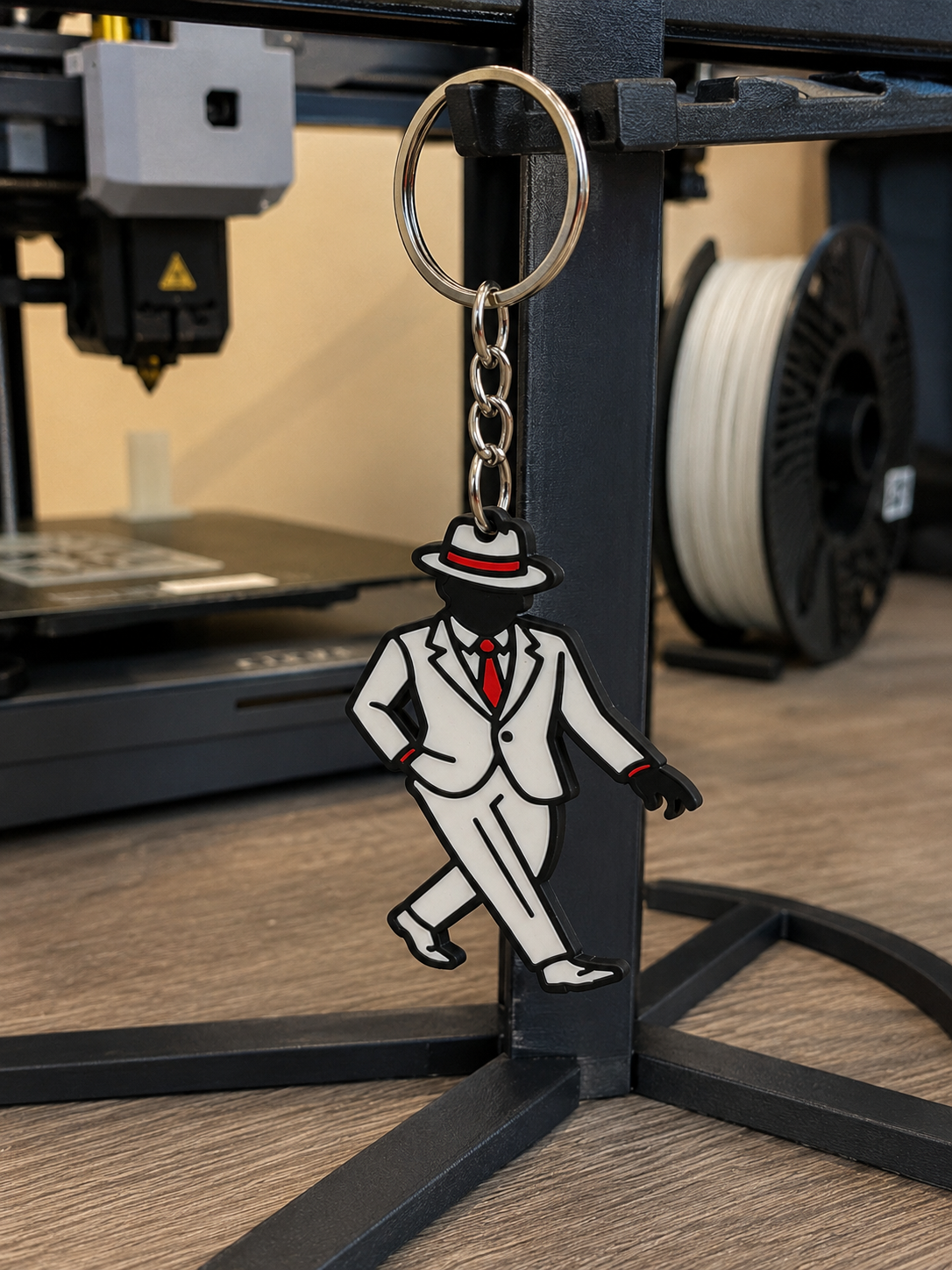 Zé Pilintra Keychain – Afro-Brazilian Spiritual Keychain