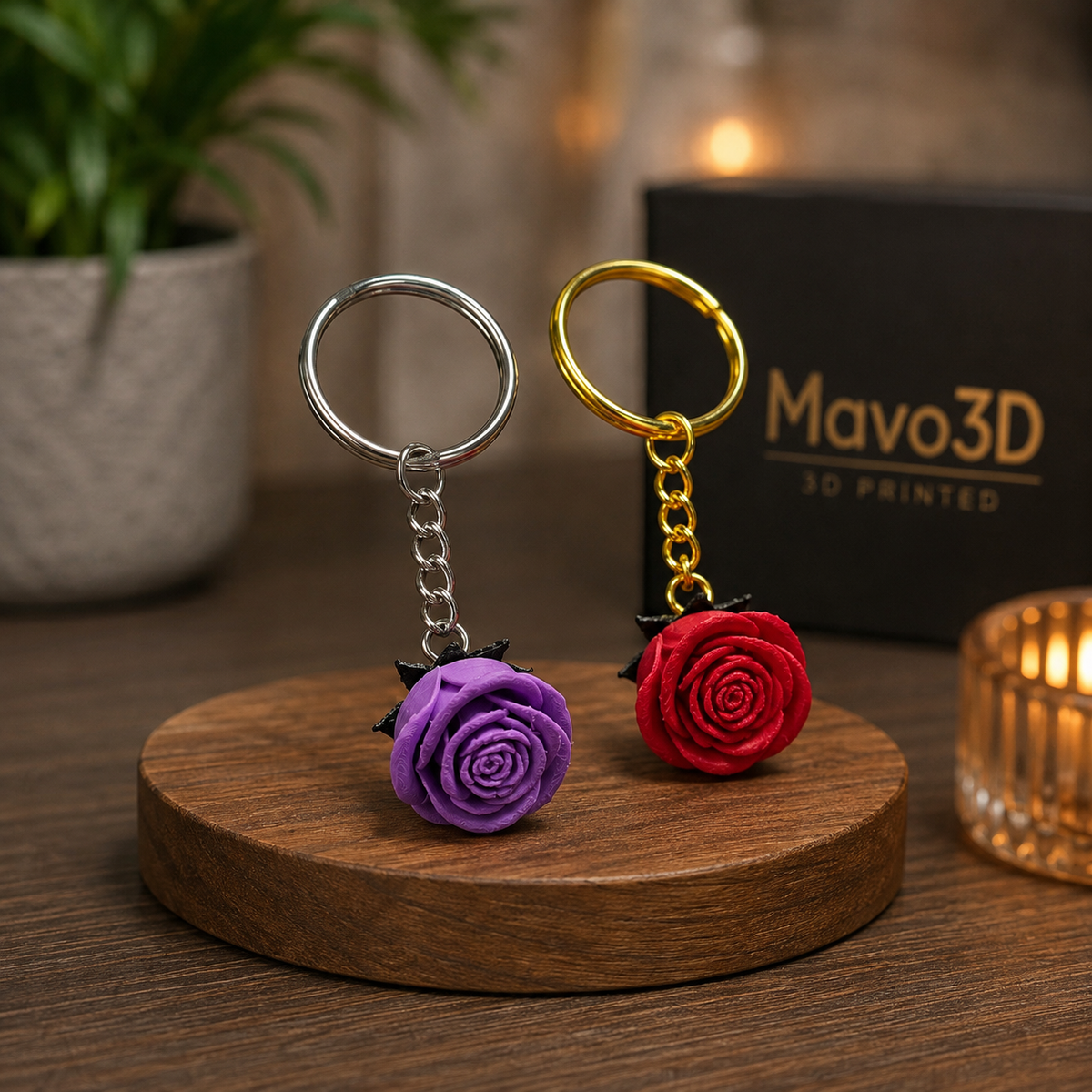 Rose-Shaped Keychain for Pomba Gira