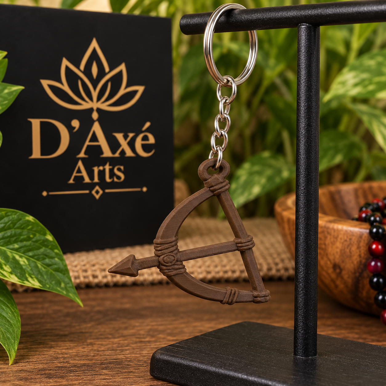Oxóssi Bow & Arrow Keychain