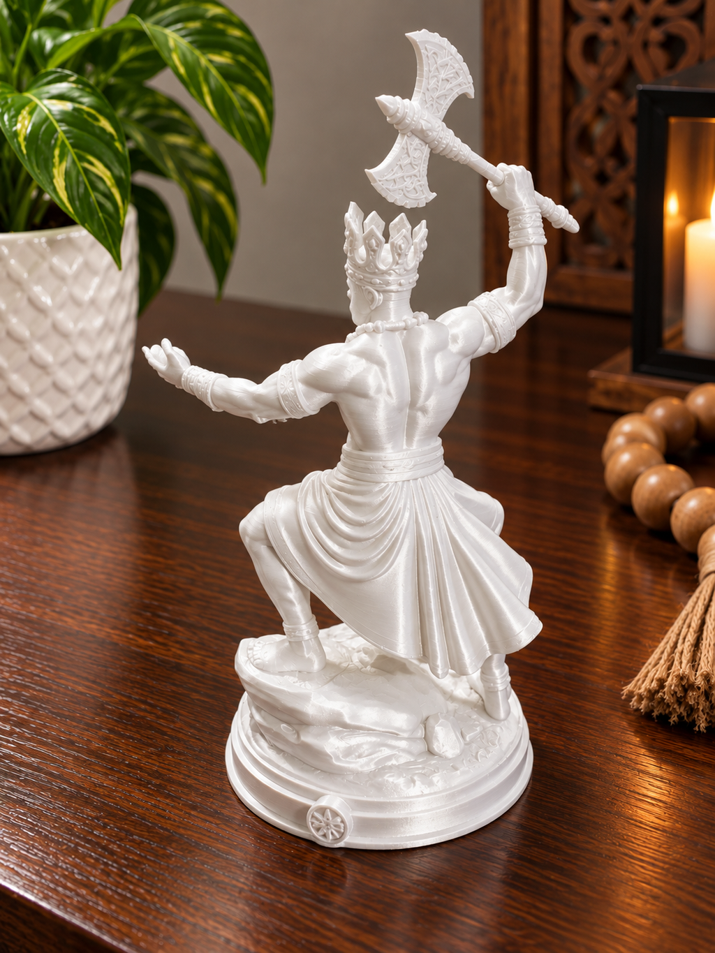 Xangô with Double Axe – Orixá Spiritual Statue