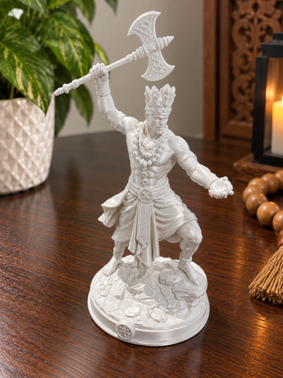 Xangô with Double Axe – Orixá Spiritual Statue